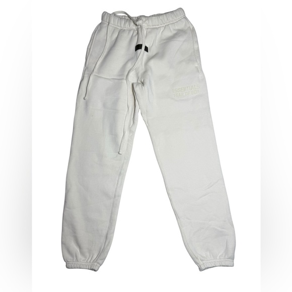 Fear of God Essentials Sweatpants Cream White XXS - Picture 2 of 6